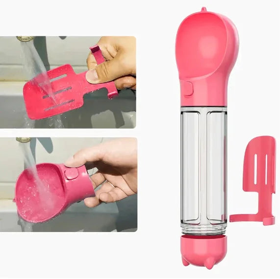 3-in-1 Dog Water Bottle & Food Feeder