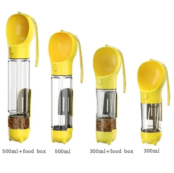 3-in-1 Dog Water Bottle & Food Feeder