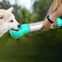 3-in-1 Dog Water Bottle & Food Feeder