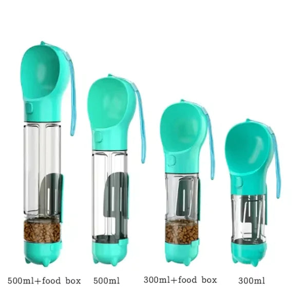 3-in-1 Dog Water Bottle & Food Feeder
